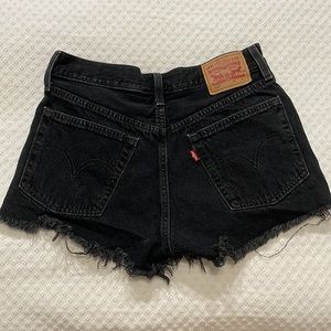 Levi’s Black 501 Denim Shorts - size 26
